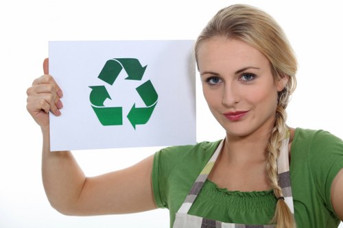 Recycling center handling furniture in Shortlands